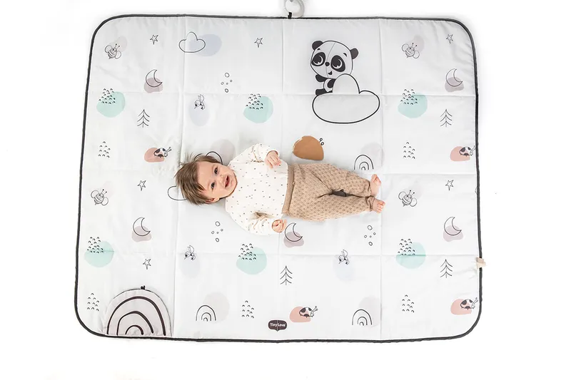 TINY LOVE TL12086000 Mata Edukacyjna / Podróżna XL DECOR Czarno/Biała