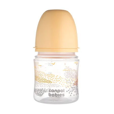 CANPOL 35/242 Butelka Antykolkowa EasyStart 120ml MOUNTAINS Beige
