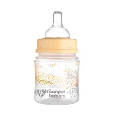 CANPOL 35/242 Butelka Antykolkowa EasyStart 120ml MOUNTAINS Beige