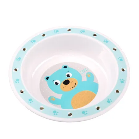 CANPOL 4/412 Miseczka Plastikowa Cute Animals Turkus