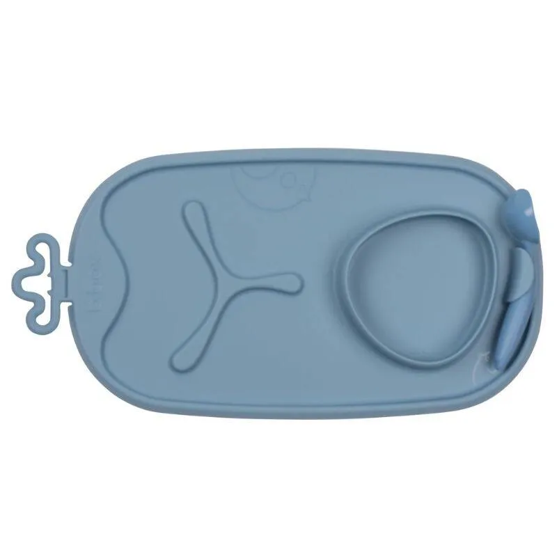 B.BOX BB101308 Roll+go Zwijana Mata Do Nauki Samodzielnego Jedzenia Błękit