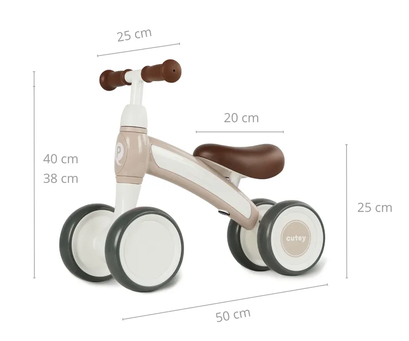 MILLY MALLY 5685 Qplay Pojazd Cutey Retro - Beżowy