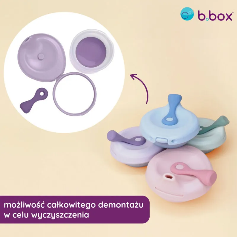 B.BOX BB100108 Fill+feed Silikonowa Miseczka Z Pokrywką Do Karmienia Błękit