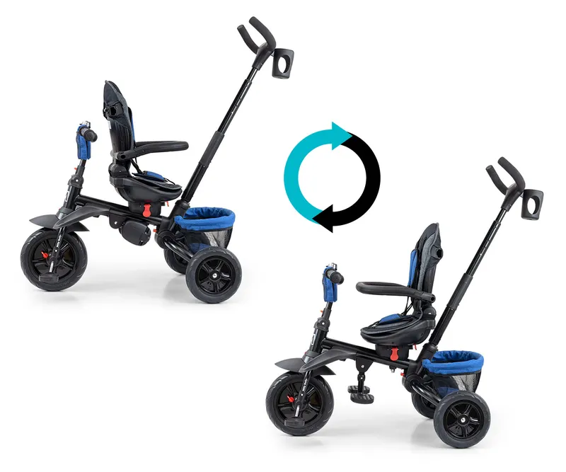 MILLY MALLY 5071 Rowerek Trójkołowy Stanley Rubber Navy - Black