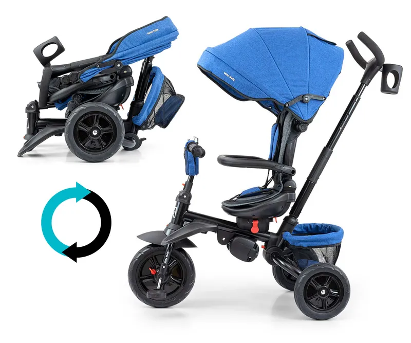 MILLY MALLY 5071 Rowerek Trójkołowy Stanley Rubber Navy - Black