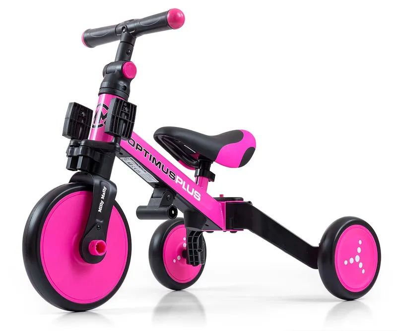 MILLY MALLY 5304 Rowerek 4w1 OPTIMUS Plus Pink