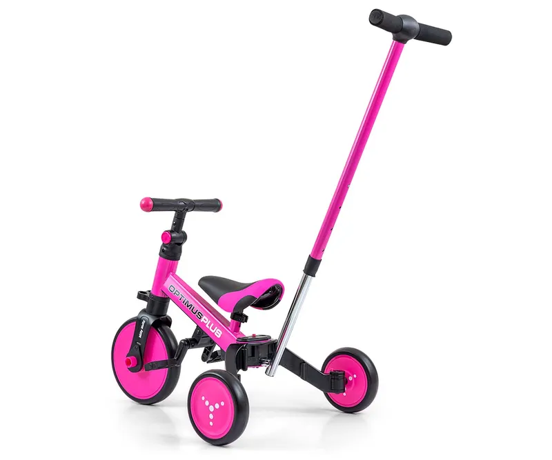 MILLY MALLY 5304 Rowerek 4w1 OPTIMUS Plus Pink