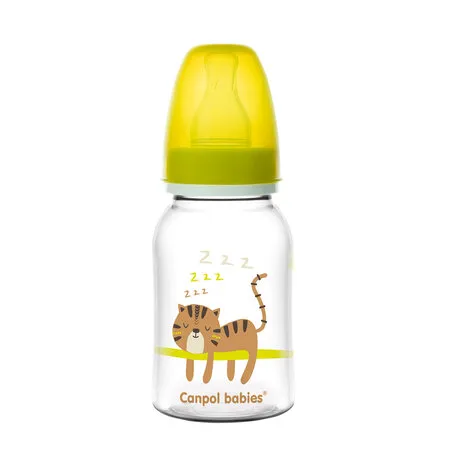 CANPOL 59/100 Butelka Wąska 120 ml AFRICA - Żółta