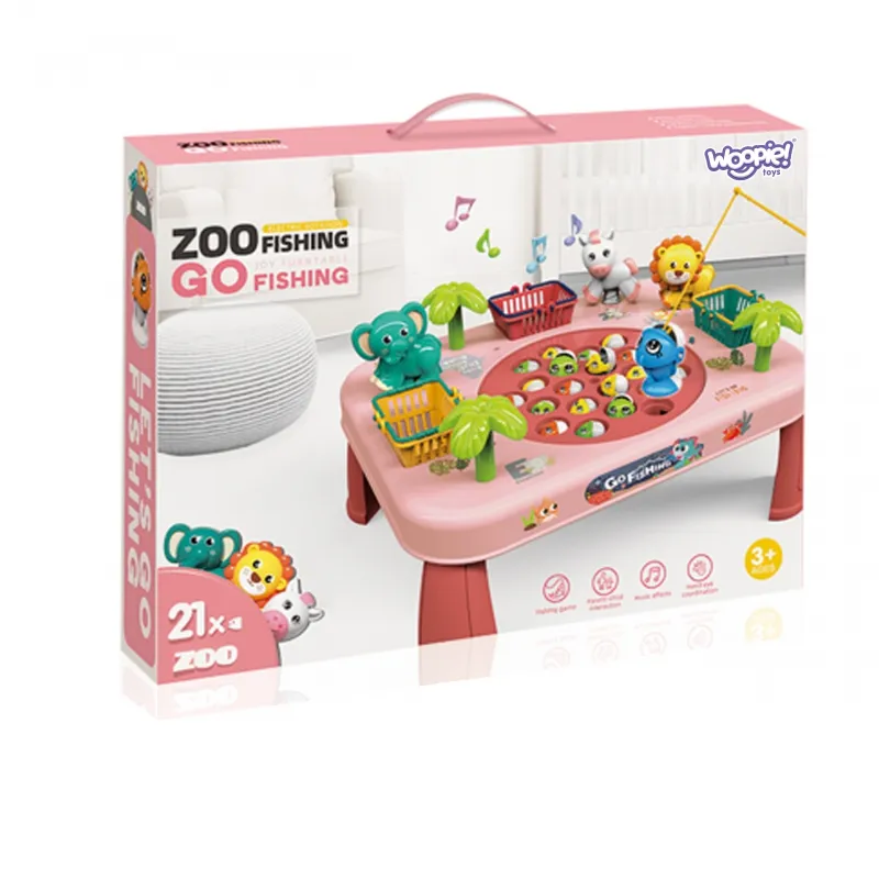 WOOPIE 50766 Łowienie Ryb Interaktywny Stolik - Różowy