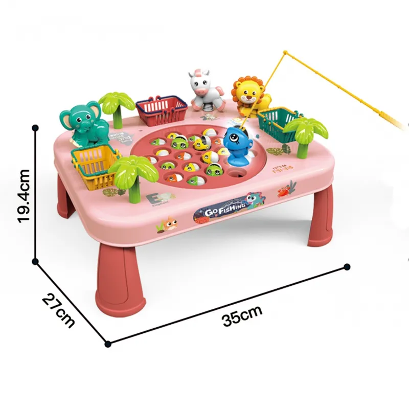 WOOPIE 50766 Łowienie Ryb Interaktywny Stolik - Różowy