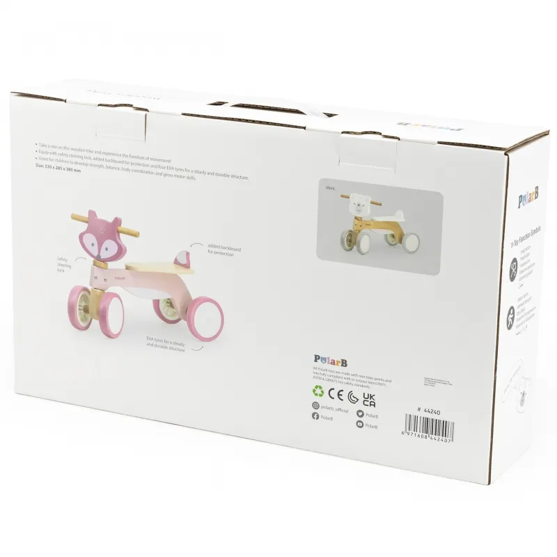 Viga 44240 PolarB Drewniany Jeździk Lisek