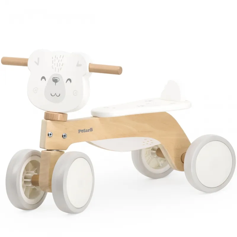 Viga 44239 PolarB Drewniany Jeździk Miś Polarny