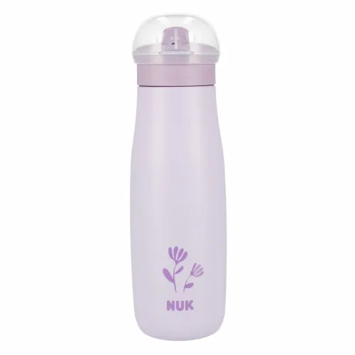 NUK 225329 Kubek Ze Stali Nierdzewnej 500ml Mini +12M Kwiat