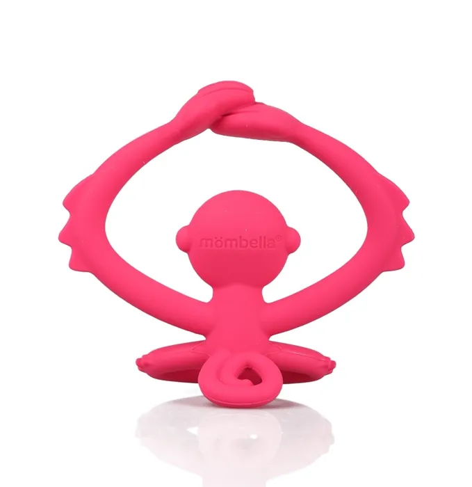 Mombella 00812 Gryzak Zabawka Małpka Dark Pink