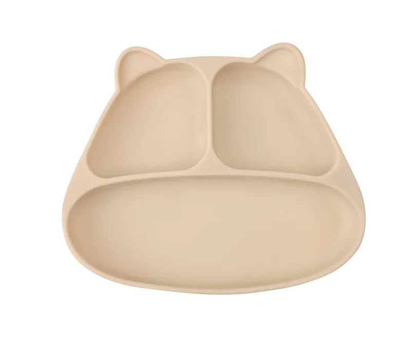 Mombella 01513 Talerzyk Z Przyssawką Panda Light Brown