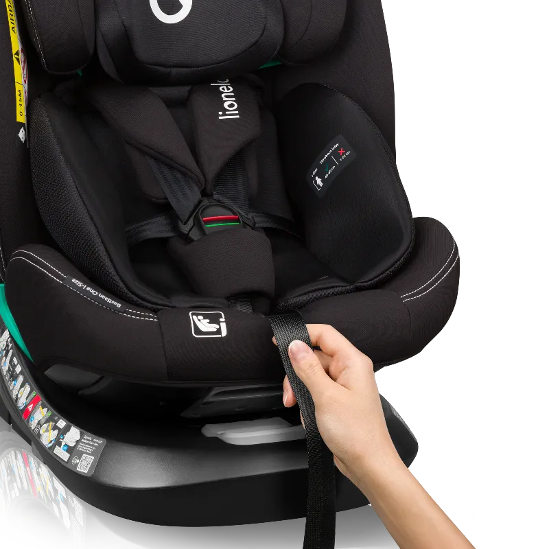 LIONELO Fotelik Samochodowy Bastiaan One I-Size Black Carbon