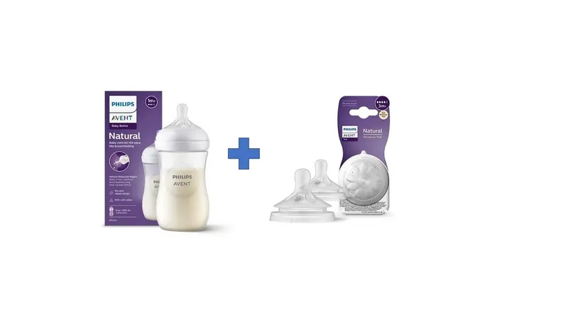 AVENT SCY903/01+ SCY964/02 Zestaw Butelka + Smoczek