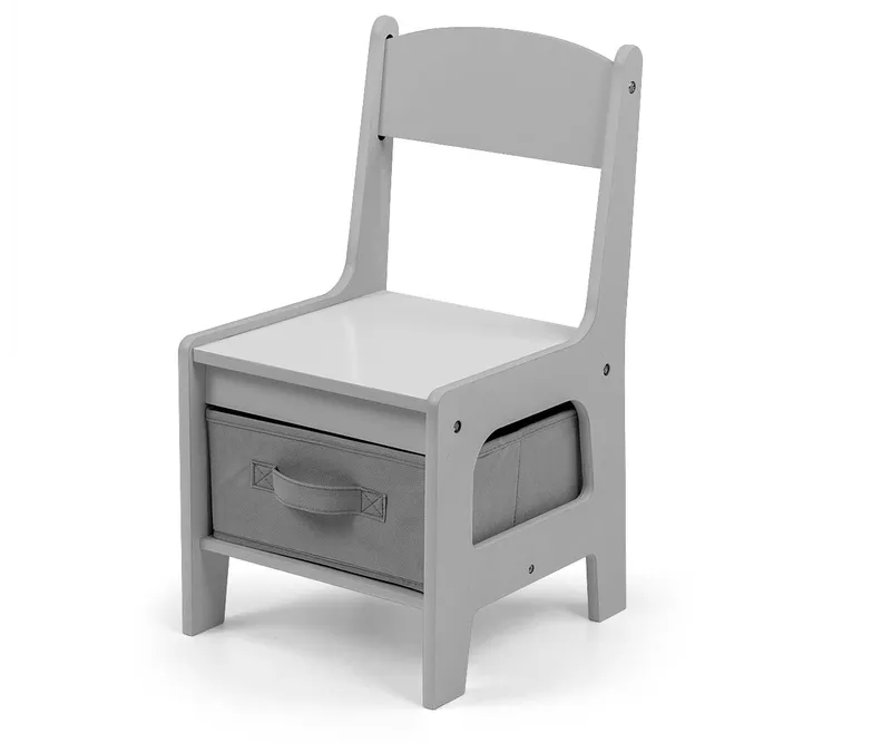 MILLY MALLY 5489 Zestaw Mebli- Stolik I Dwa Krzesełka Sven Grey
