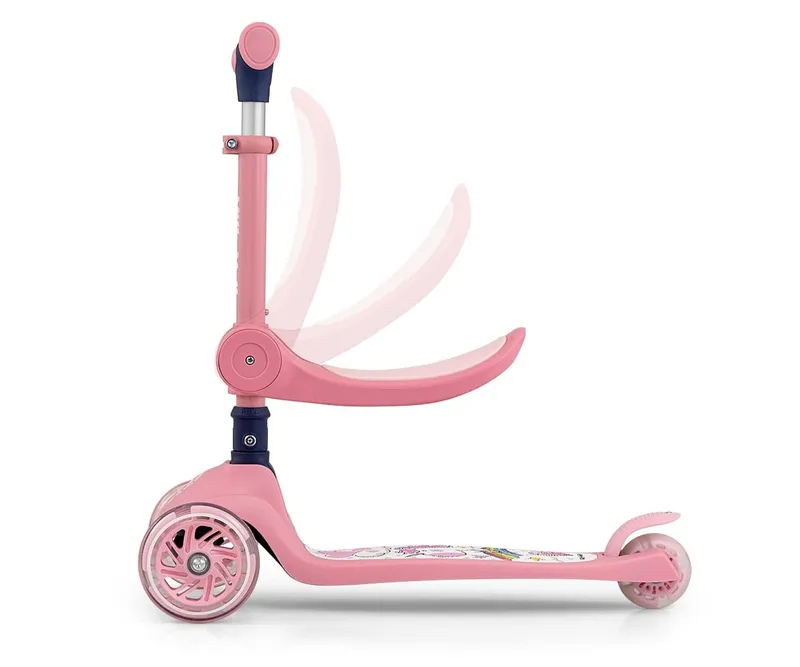 MILLY MALLY 5754 Hulajnoga Scooter FUZZY Pink
