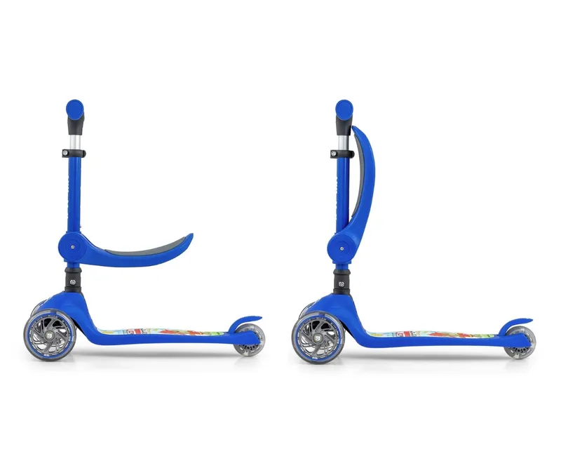MILLY MALLY 5753 Hulajnoga Scooter FUZZY Blue