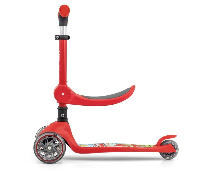 MILLY MALLY 5752 Hulajnoga Scooter FUZZY Red