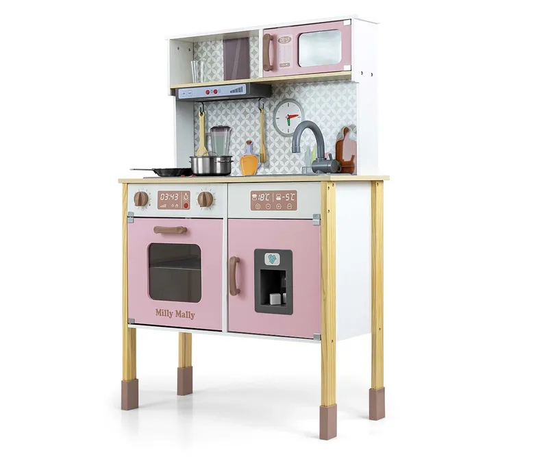 MILLY MALLY Drewniana Kuchnia Bjorn - Pink
