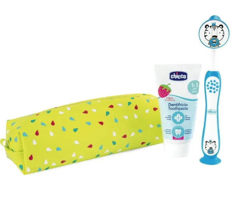 CHICCO 00012099000000 Zestaw Pasta+szczotka+etui Tiger 3-6L