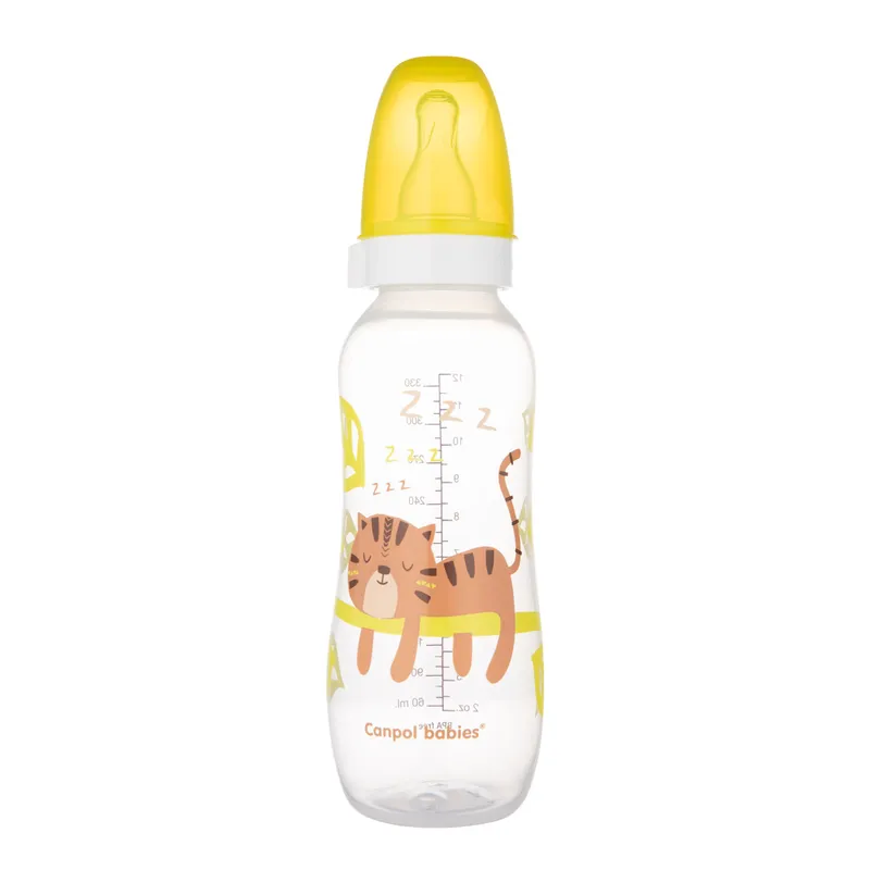 CANPOL 59/205 Butelka Wąska 330 ml PP AFRICA - Żółta