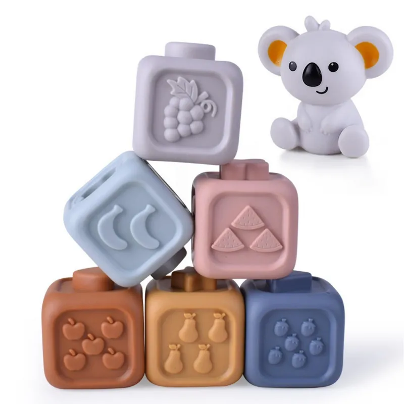 WOOPIE BABY 51725 Zestaw Piramidka Klocki Sensoryczne