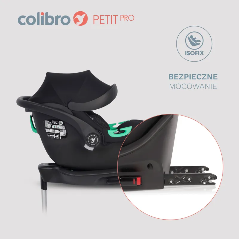 COLIBRO Fotelik Samochodowy PETIT PRO ONYX