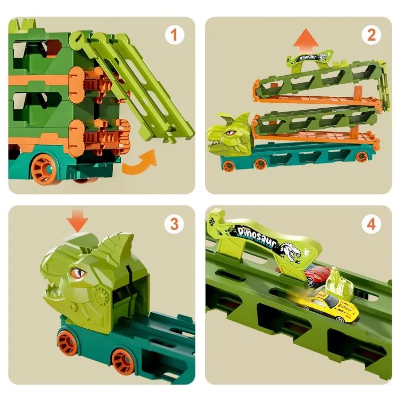 WOOPIE 50414 Ciężarówka Dinozaur Tor Dla Aut