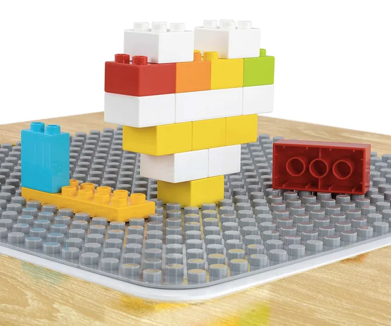 MILLY MALLY 6090 Zestaw Mebli Olaf Blocks - Stolik I Dwa Krzesełka White