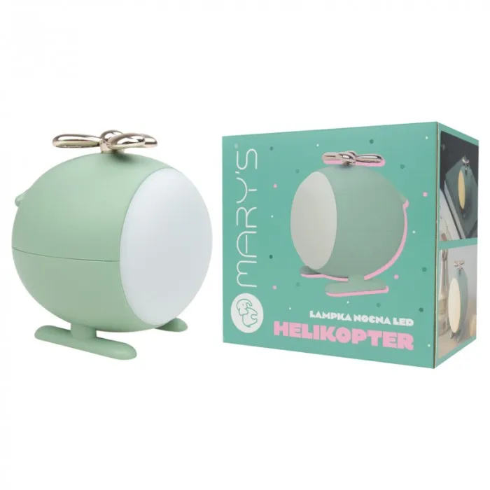MARY'S MW61054 Lampka Nocna LED Helikopter - Zielony