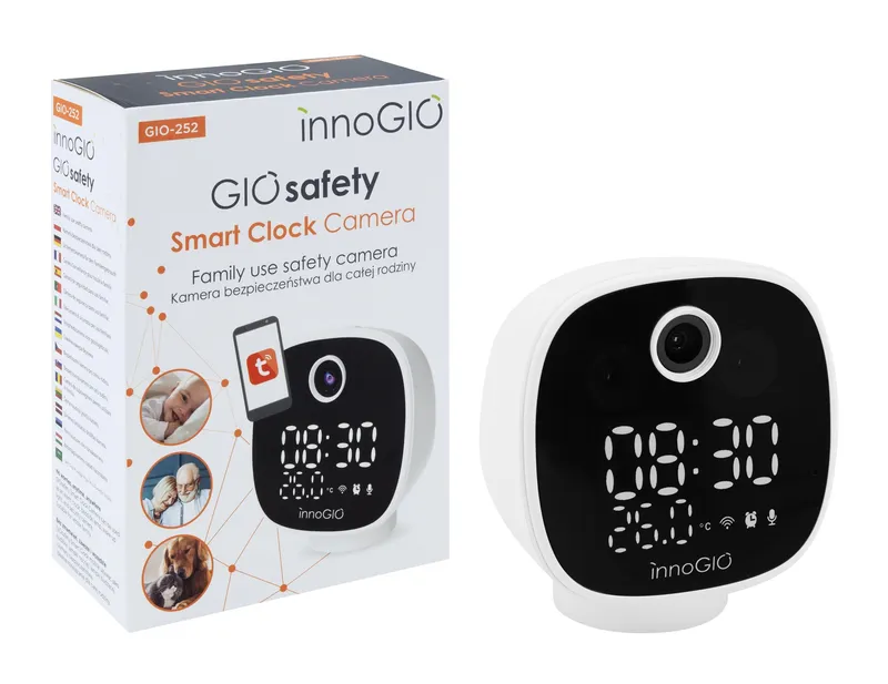 INNOGIO GIO-252 Kamera Wi-Fi Elektroniczna Niania GIOsafety Smart Clock