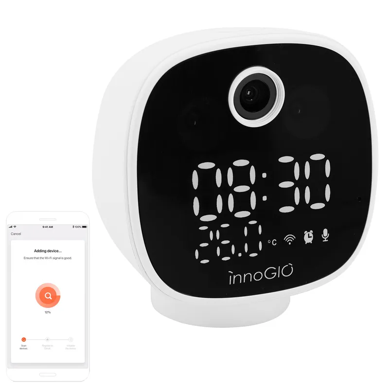 INNOGIO GIO-252 Kamera Wi-Fi Elektroniczna Niania GIOsafety Smart Clock