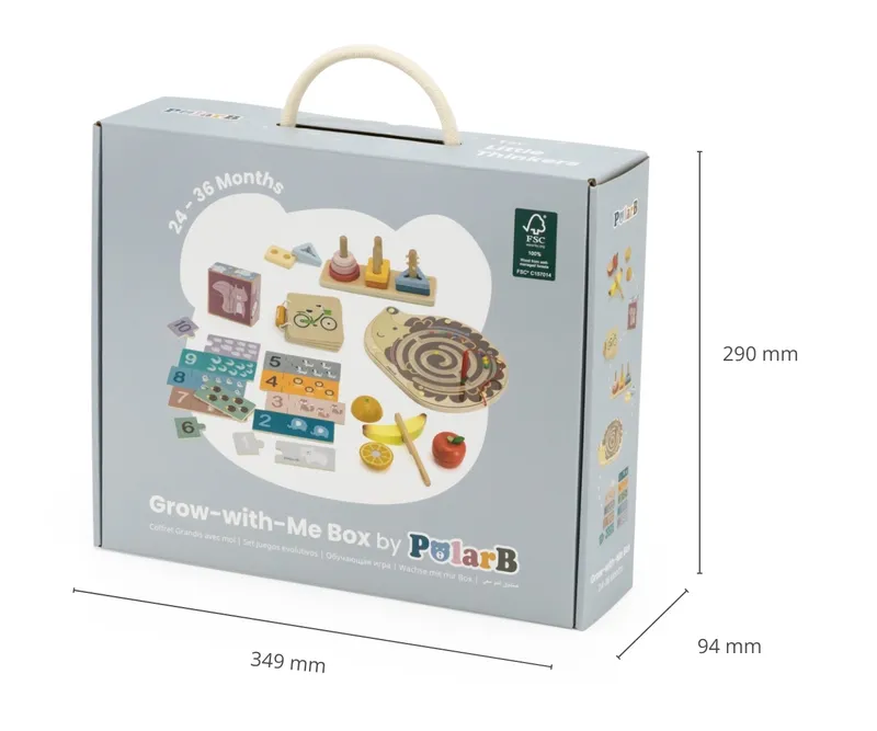 VIGA 44265 Zestaw Zabawek Pudełko Box 24-36M