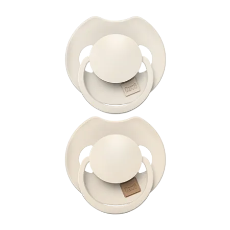 LOVI 34/402 Smoczek Silikonowy Dynamiczny Prime 6-18M 2 szt Coconut/Ivory