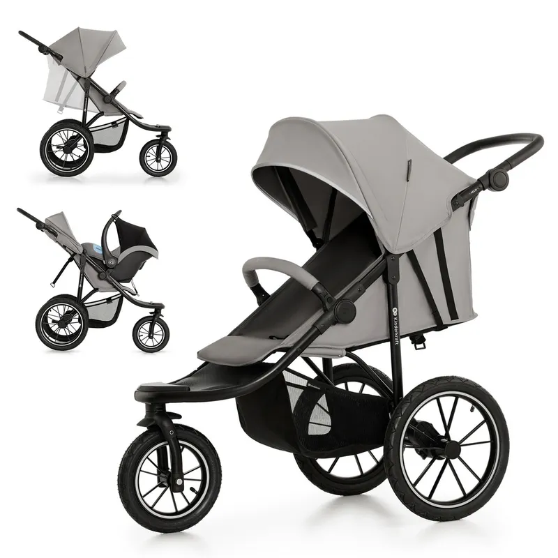 KINDERKRAFT Wózek Spacerowy Helsi 2 Grey