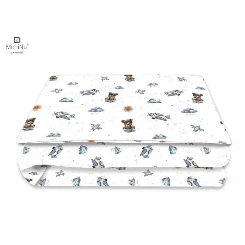 KIECZMERSKI Pościel C-2 100x135 cm MIMINU DESIGN Misie Błękit Bawełna 100%