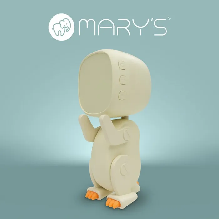 MARY'S MW61058 Budzik Robo Dino - Biały