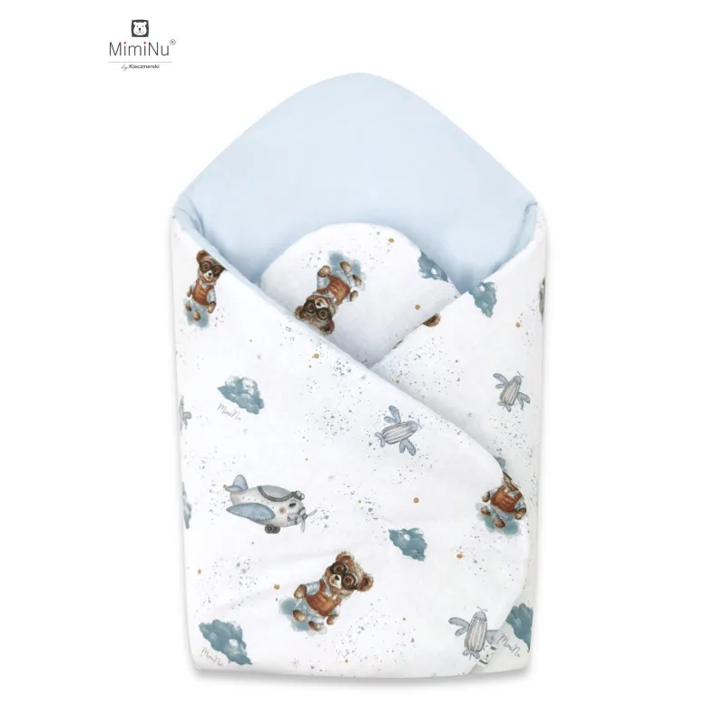 KIECZMERSKI Rożek Standard 75x75 cm MIMINU DESIGN Misie Błękit Bawełna 100%