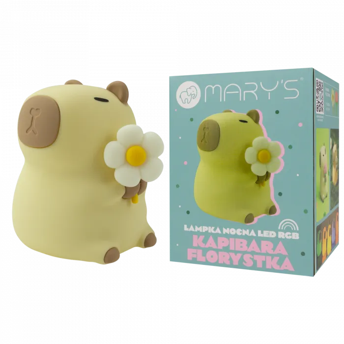 MARY'S MW61108 Lampka Nocna LED Kapibara Florystka