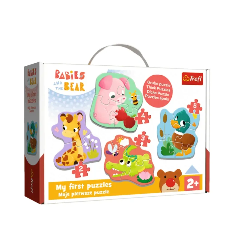 TREFL 36135 Puzzle Baby Classic Bobaskowe Zwierzątka