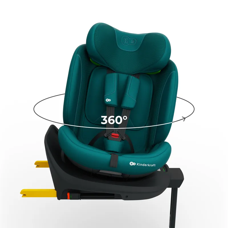 KINDERKRAFT Fotelik Samochodowy I-360 2 PLUS I-Size Green