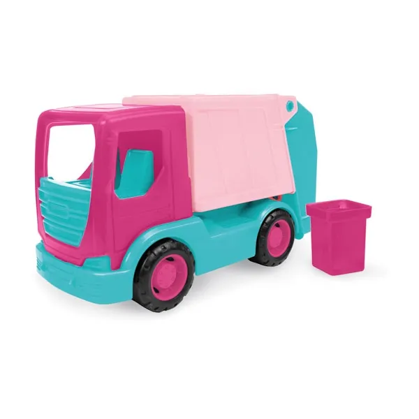 WADER 35331 Tech Truck Śmieciarka - Różowa