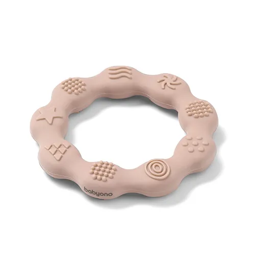 B.O.825/04 Gryzak Silikonowy RING - Beżowy