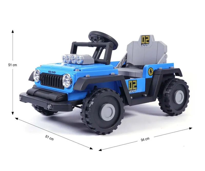 MILLY MALLY 6972 Pojazd Na Akumulator Prime 2w1 Blue