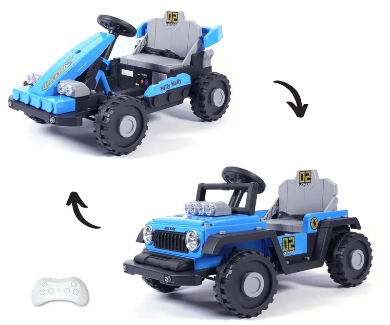 MILLY MALLY 6972 Pojazd Na Akumulator Prime 2w1 Blue