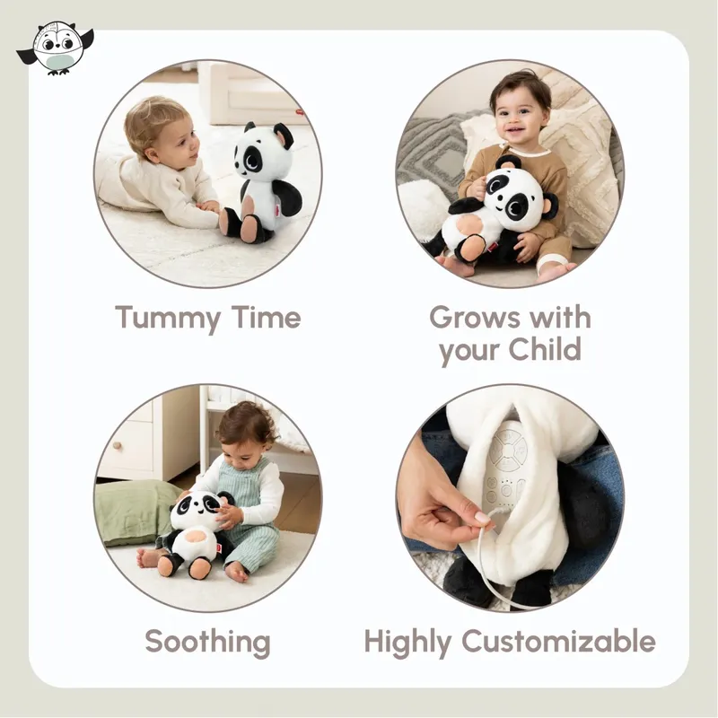 TINY LOVE TL131010 Oddychająca Przytulanka Panda Snuggly Buddy