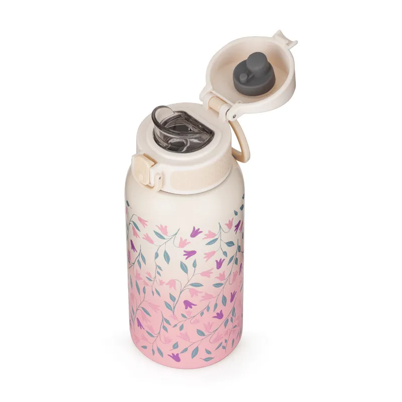 PETITE&MARS 151382 Butelka Termiczna Ze Stali Nierdzewnej Z Ustnikiem 500ml - Różowy